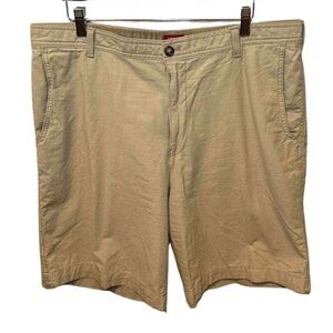 Men’s Izod Khaki Shorts - 100% Cotton - Size 38, Casual, Summer, Preppy